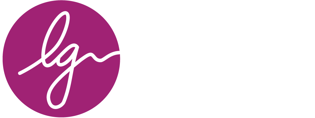 LG Consulting logo in white background