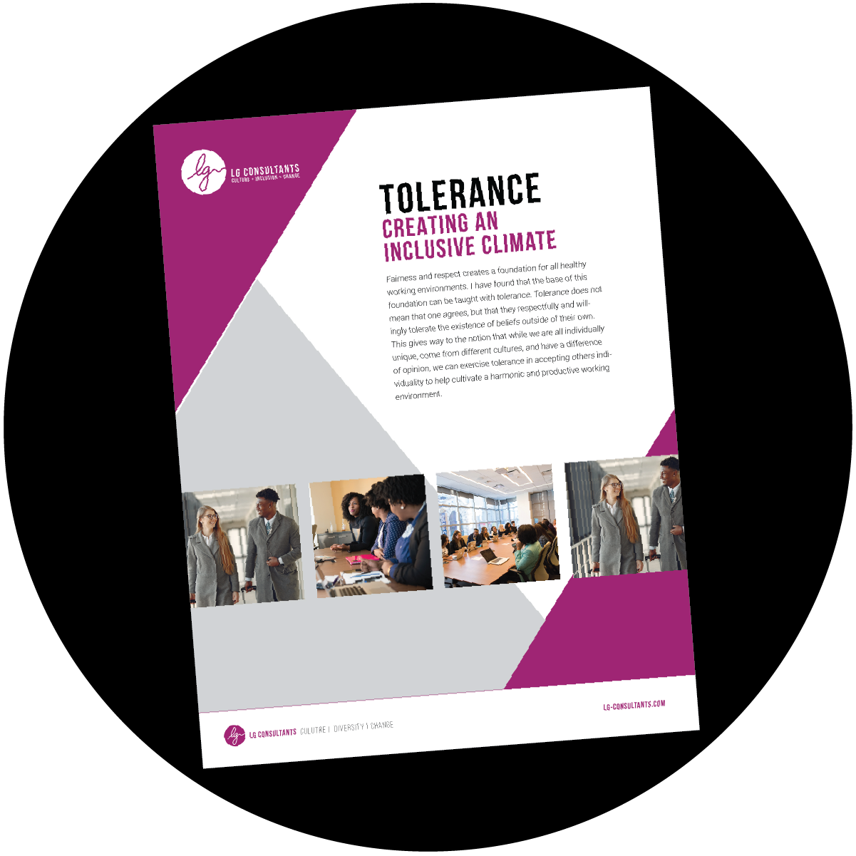 Tolerance Creating an Inclusive Climate