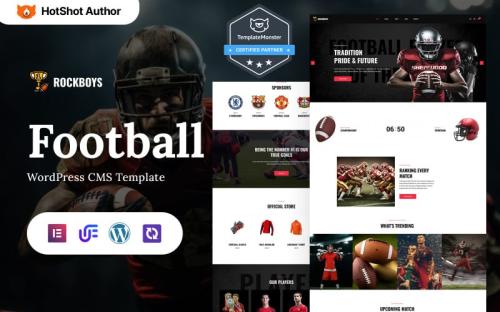 Rockboys - Football, Soccer And Sport Clubs Multipurpose WordPress Elementor Theme theme free